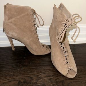 Vince Camuto lace up booties